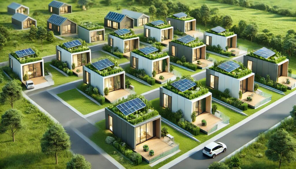 Sustainable AI-driven green tech modular homes USA 2025